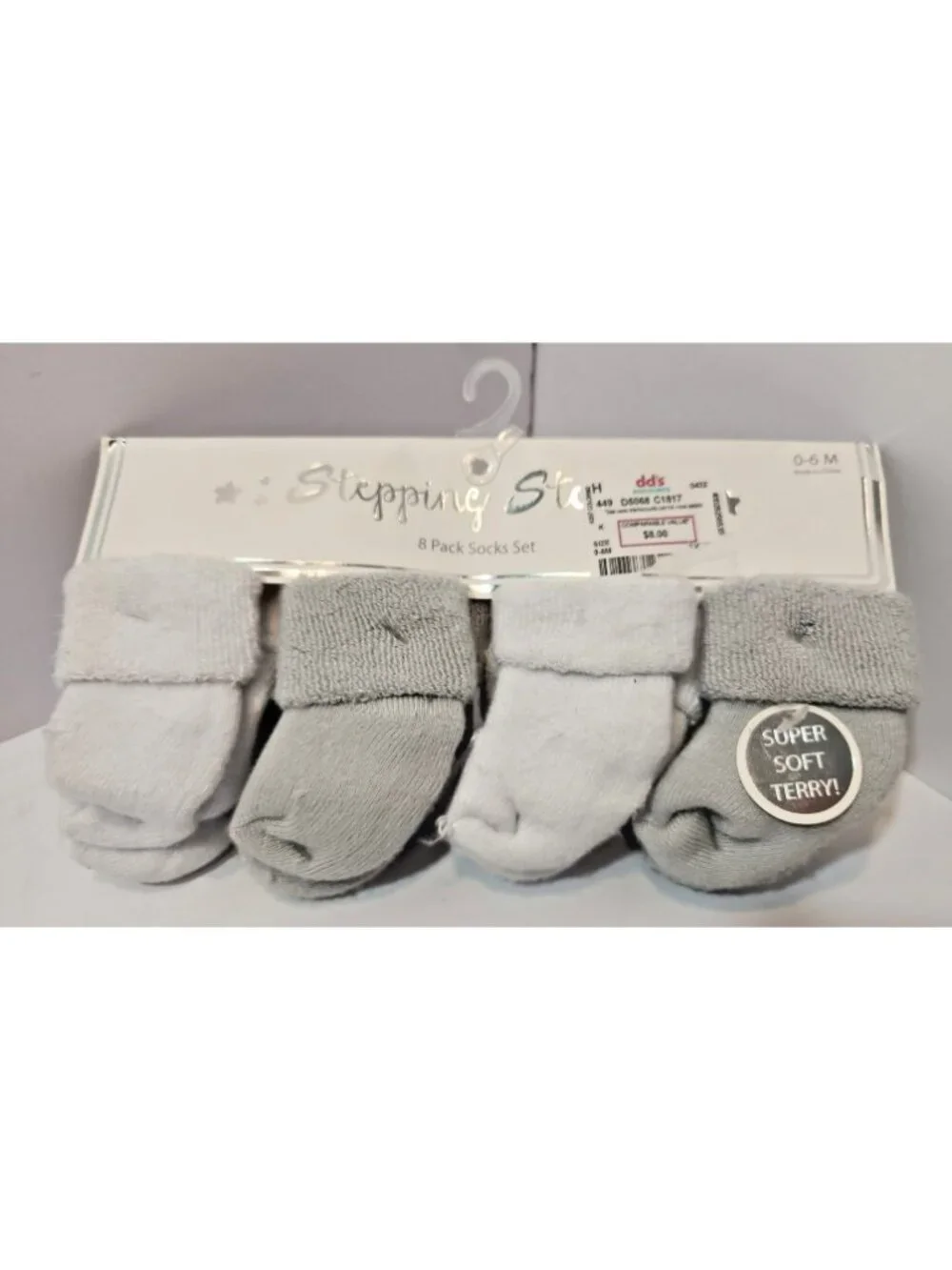 Brand New Lot of Baby Socks and Caps for Boys Greys Whites and Browns