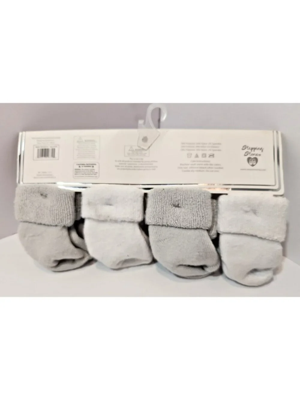 Brand New Lot of Baby Socks and Caps for Boys Greys Whites and Browns
