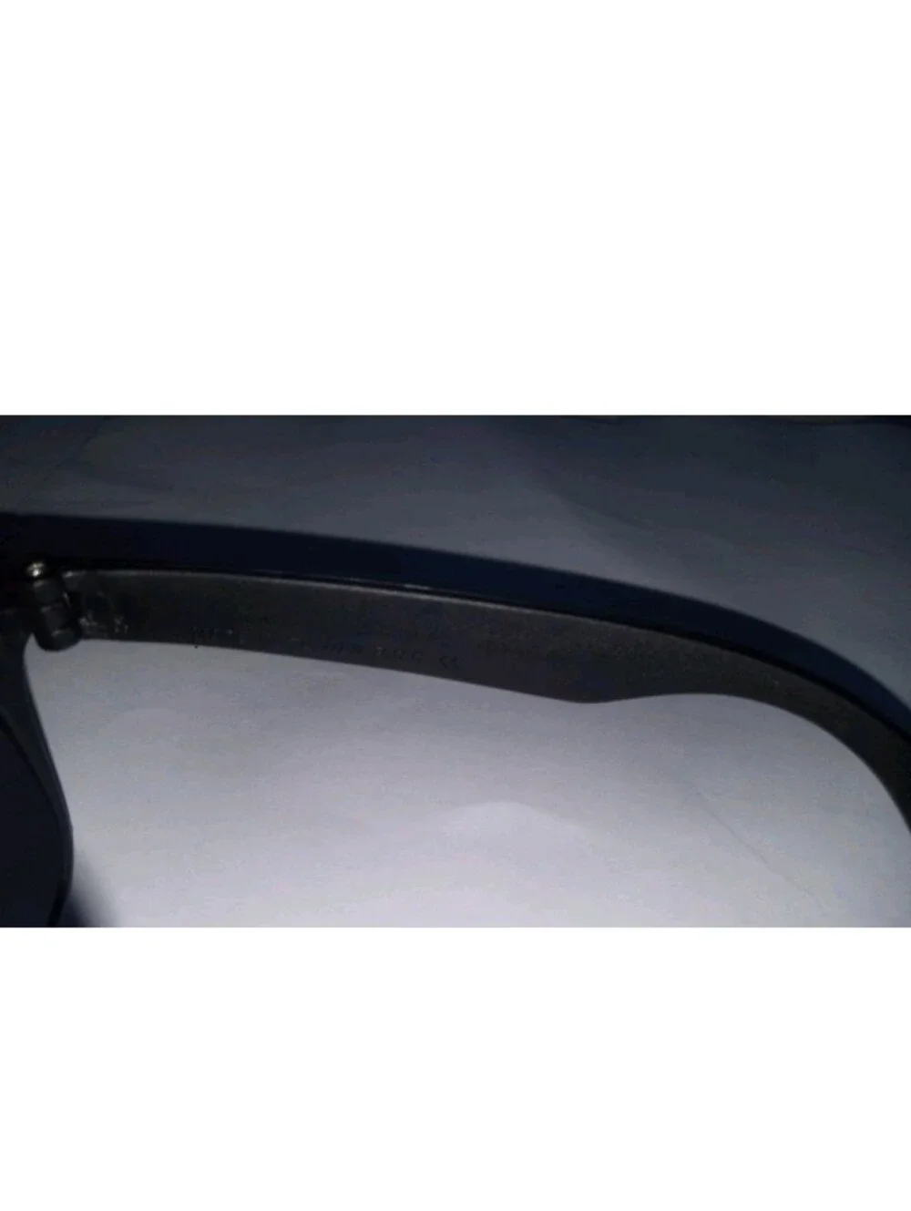Unmarked Sunglasses Black Plastic Frame Black Tinted Plastic Lenses Classic