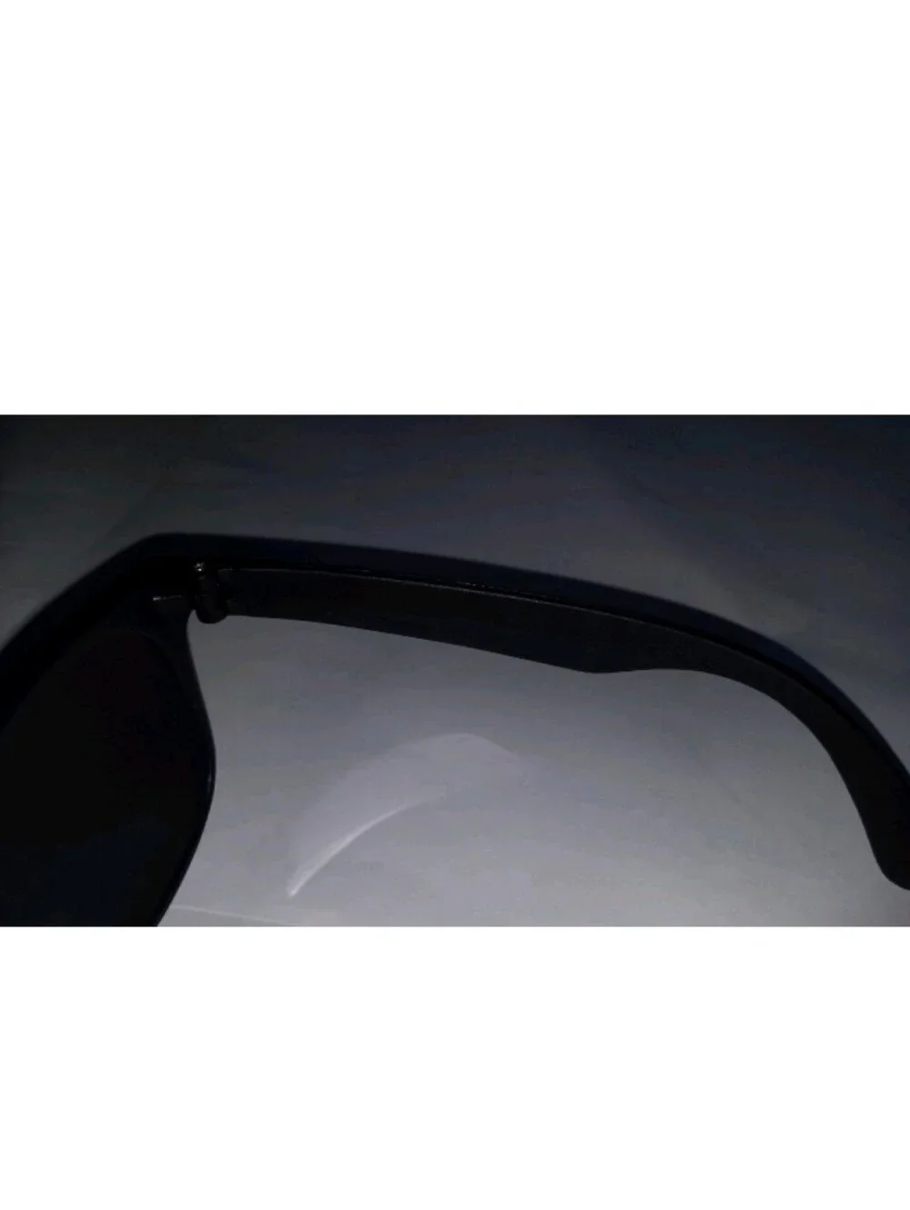 Unmarked Sunglasses Black Plastic Frame Black Tinted Plastic Lenses Classic