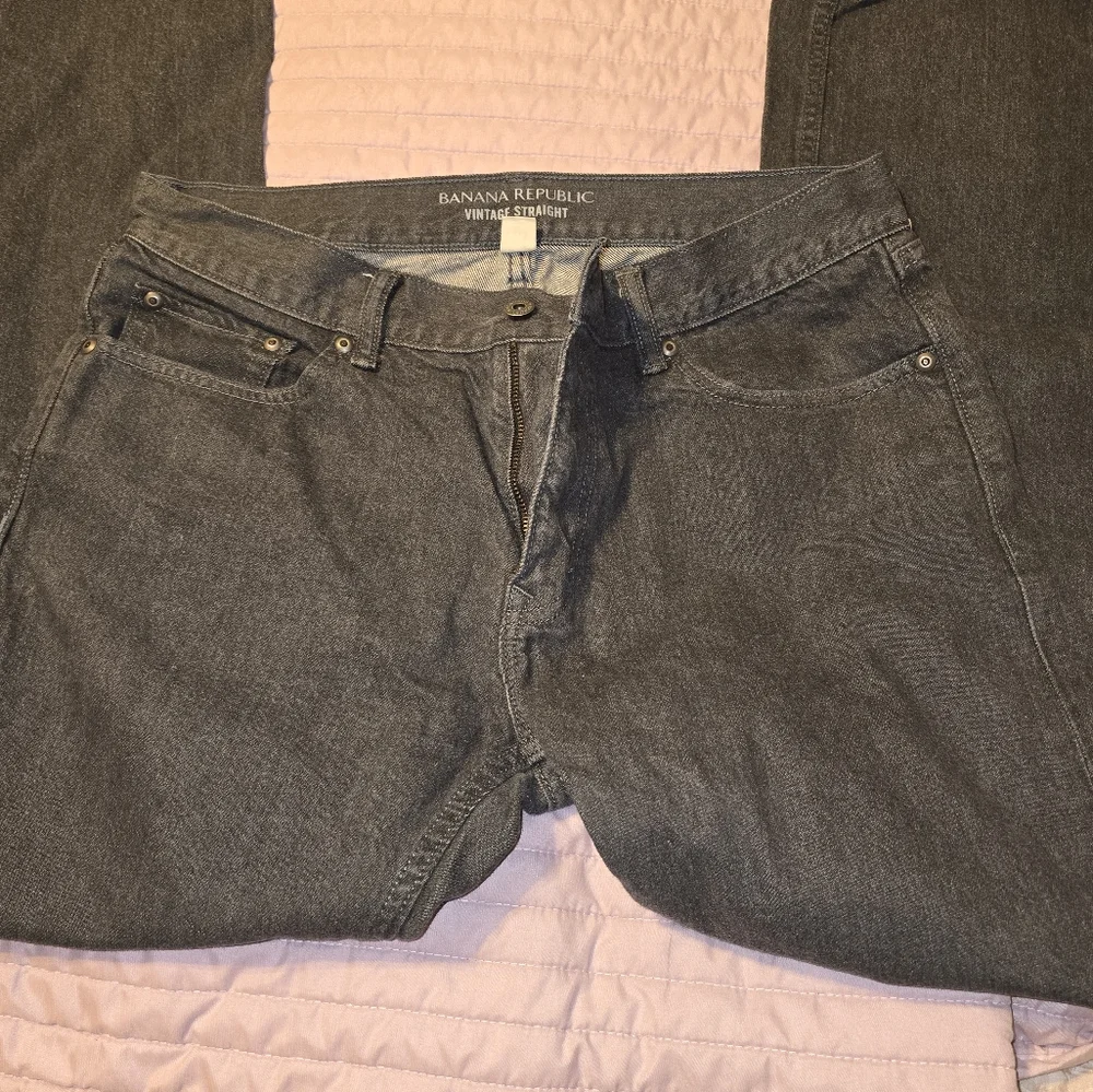 Mens Banana Republic Vintage Straight‎ Jeans 33x32