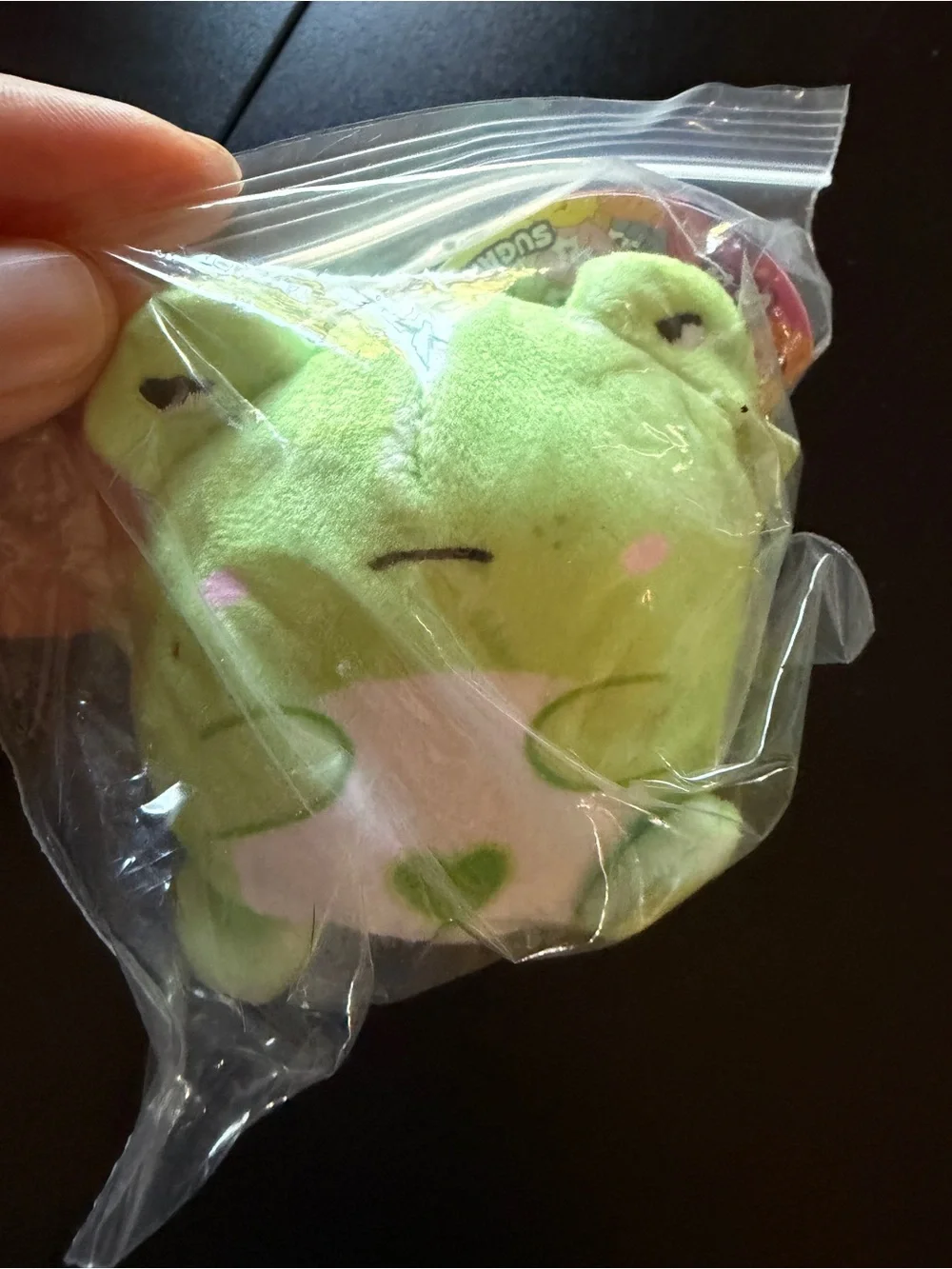 Squishy Top Trenz Super Duper Sugar Squisher Mini Moody Unimpressed Frog Green