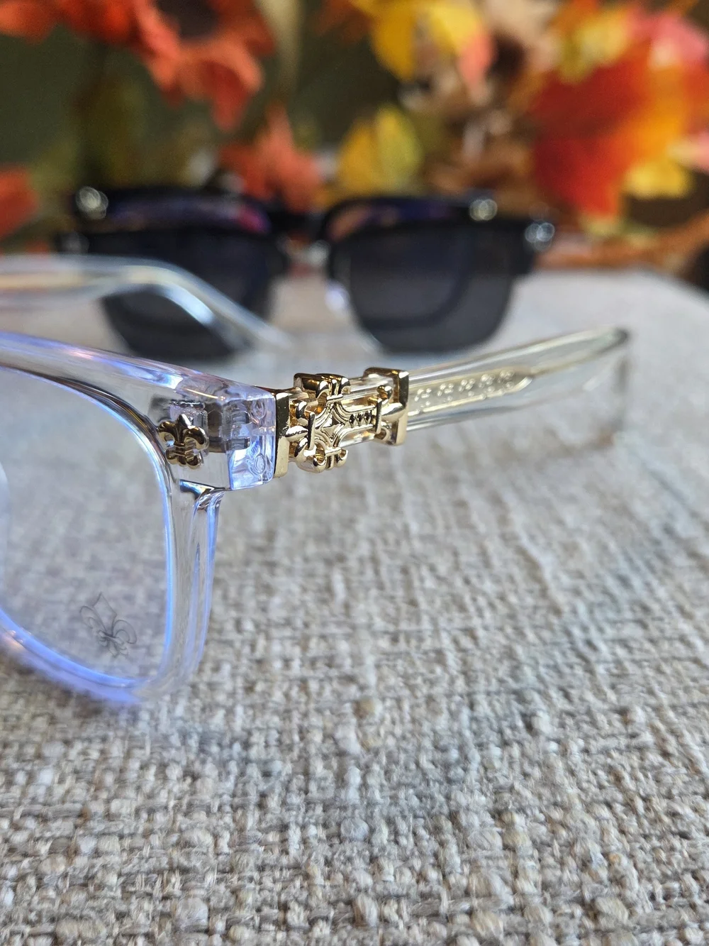 Clear UNISEX Chrome Hearts Eyeglasses Frames - Transparent Style