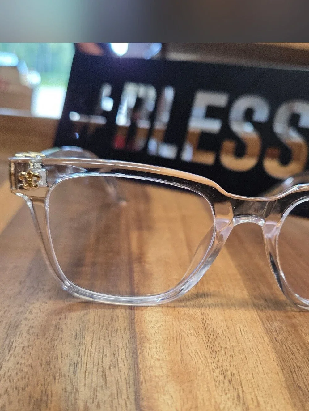 Clear UNISEX Chrome Hearts Eyeglasses Frames - Transparent Style