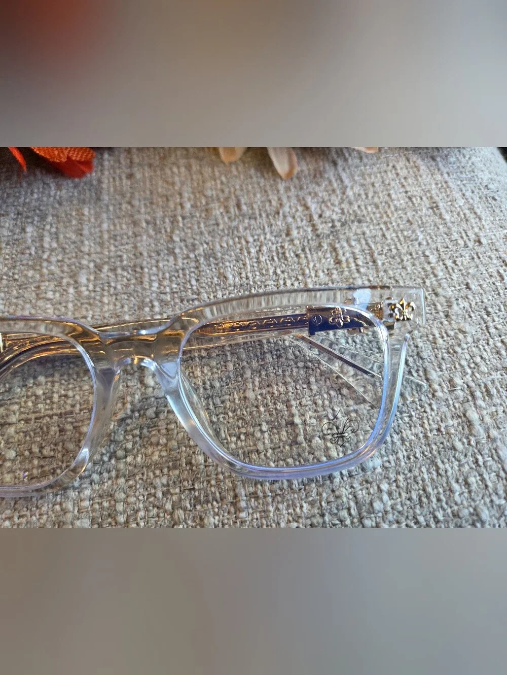 Clear UNISEX Chrome Hearts Eyeglasses Frames - Transparent Style