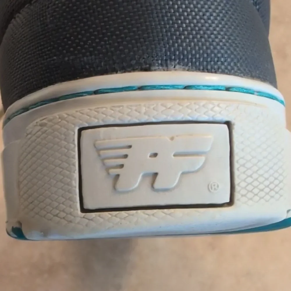 P.F. Flyers Gray Teal Strap High Top Sneakers Shoes - Men's 11