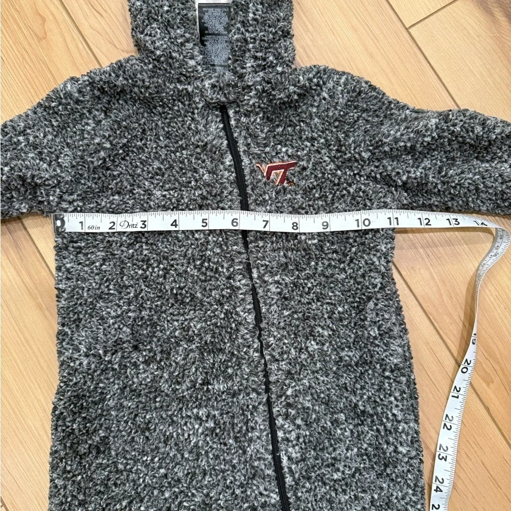 Cozy Gray Hooded Baby Footie with Ear Detail