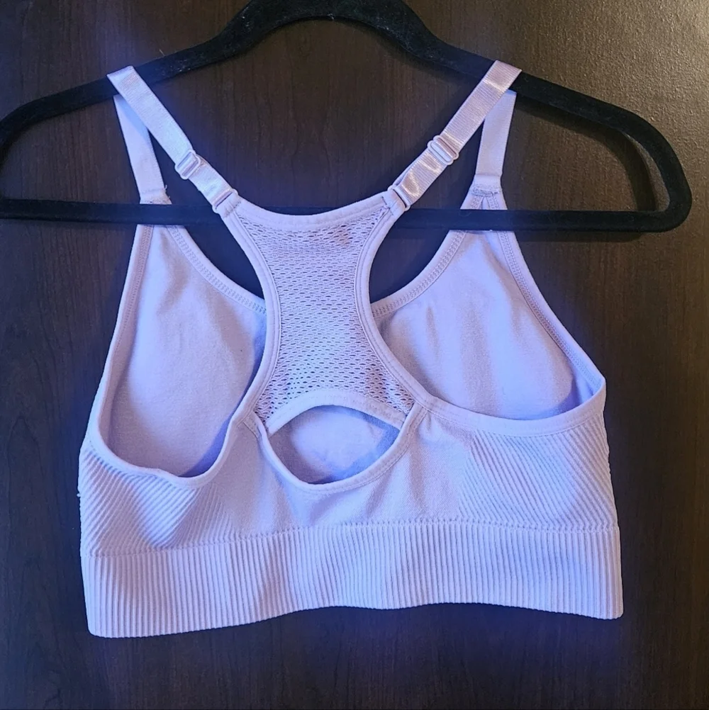 Just Be Soft Purple Sports Bra