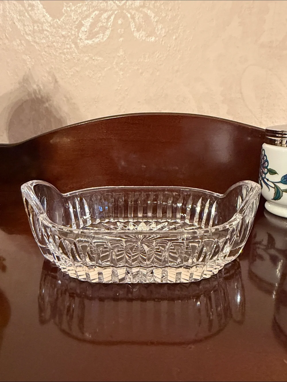 Waterford Crystal tray , trinket Dish, soap dish ,