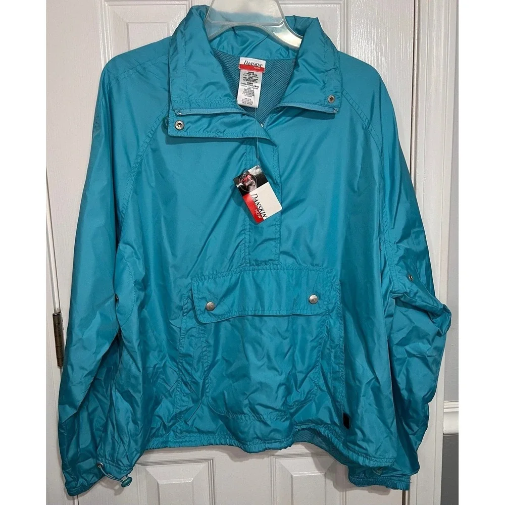 Danskin *NWT* ~~XL~~Women's Blue Pullover lightweight‎ Jacket
