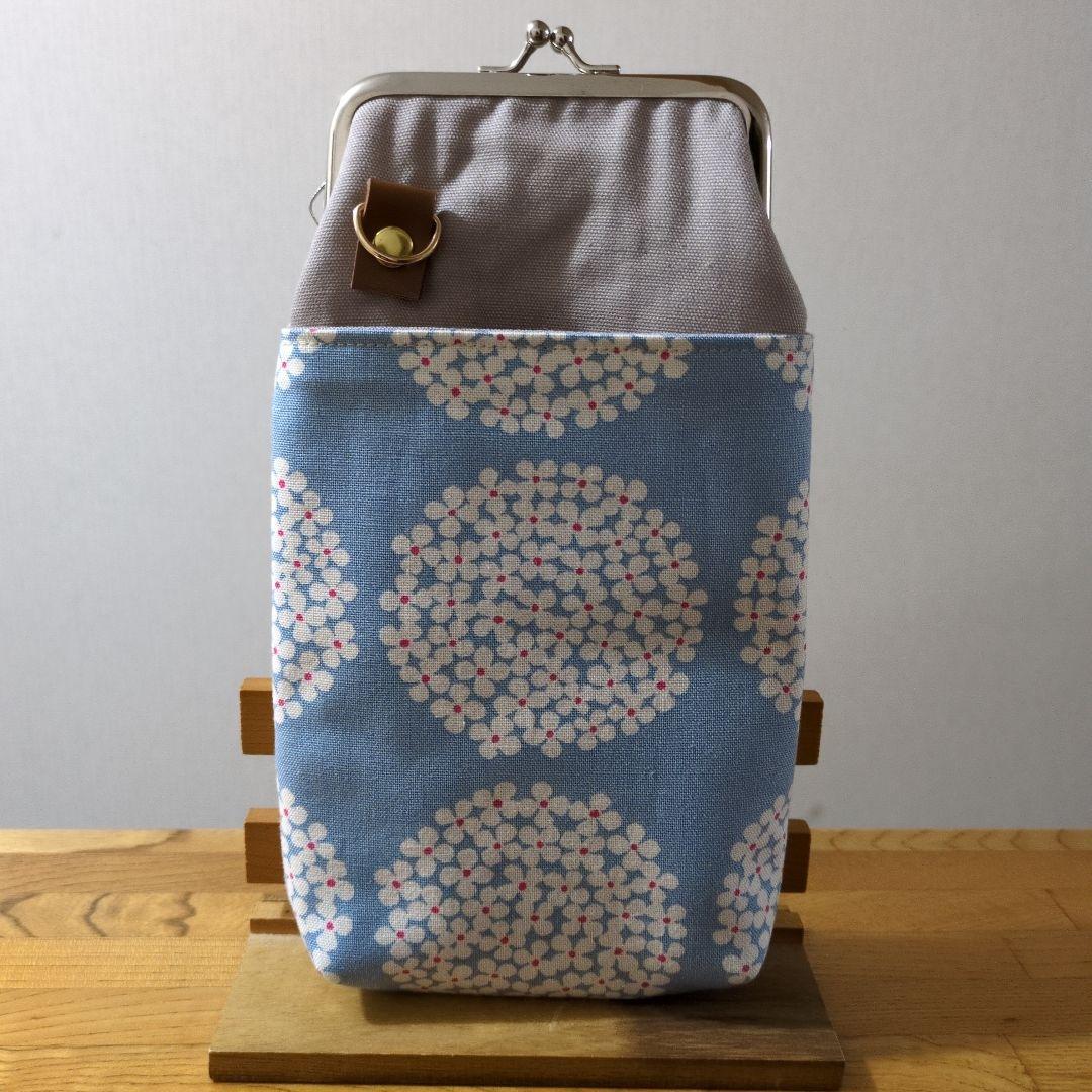 Handmade Clasp Smartphone Shoulder Bag - Hydrangea - Shoulder Strap Not Included