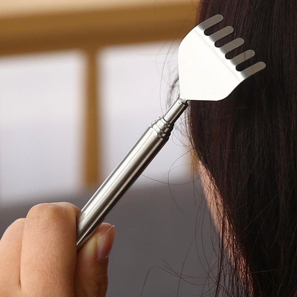 Back Scratcher, Extendable Stainless Steel, Portable, Compact, Telescopic, Set of 2, For New Life
