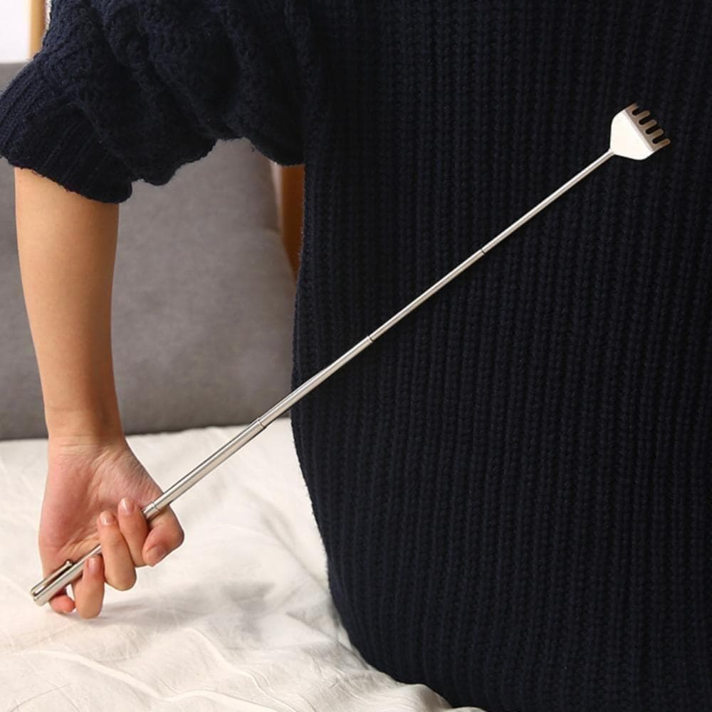 Back Scratcher, Extendable Stainless Steel, Portable, Compact, Telescopic, Set of 2, For New Life